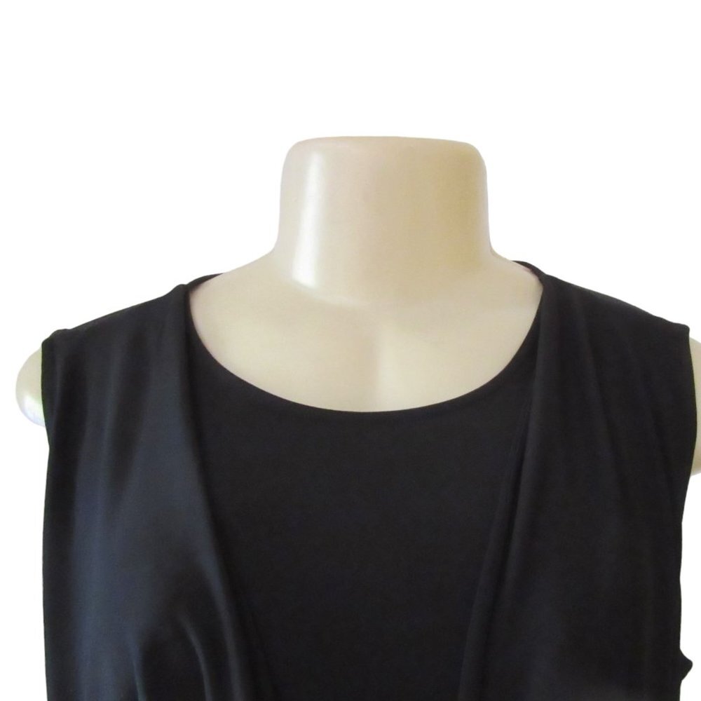 Vintage Calvin Klein Knee Length Black Dress in Size 8 - Picture 2 of 7